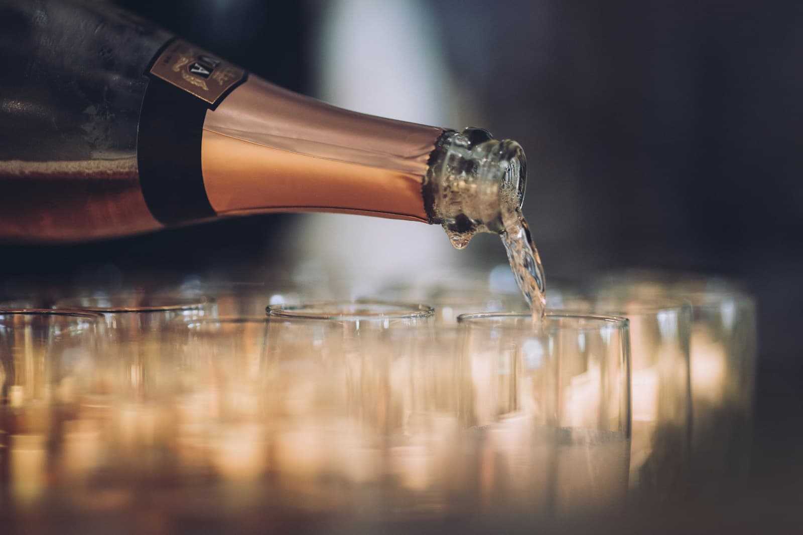 Champagne celebration